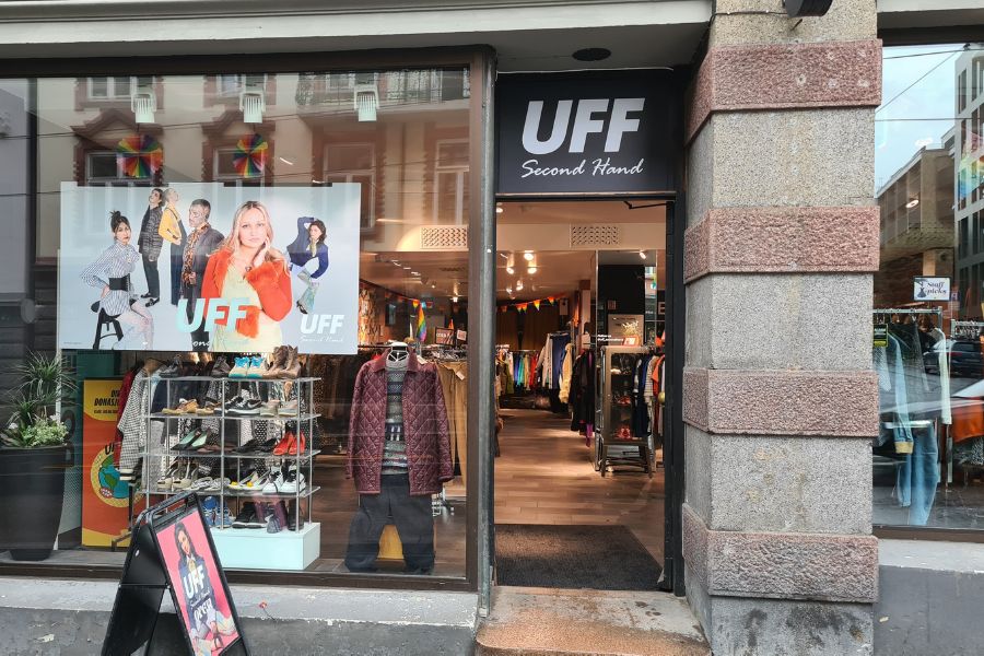 Utenfor lokalene til UFF Majorstuen i Hegdehaugsveien