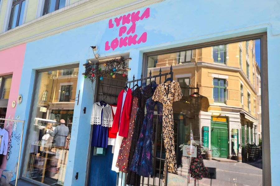 Utenfor lokalet til Lykka på Løkka i Markveien på Grunerløkka