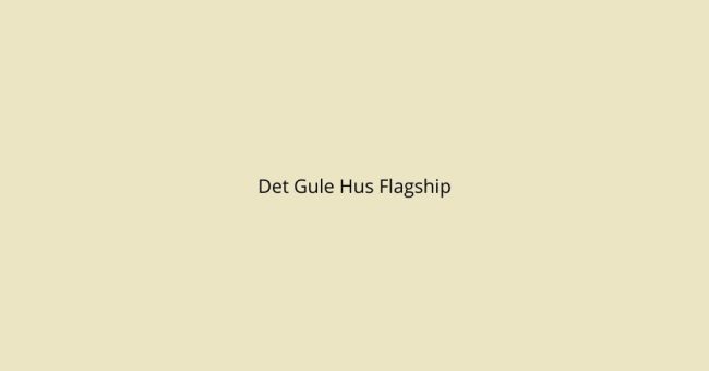 Plakat for Det Gule Hus Flagship