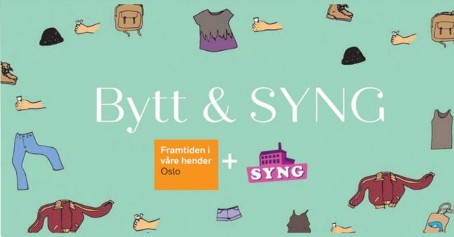 Byttemarked plakat i regi av Framtiden i våre hender og SYNG