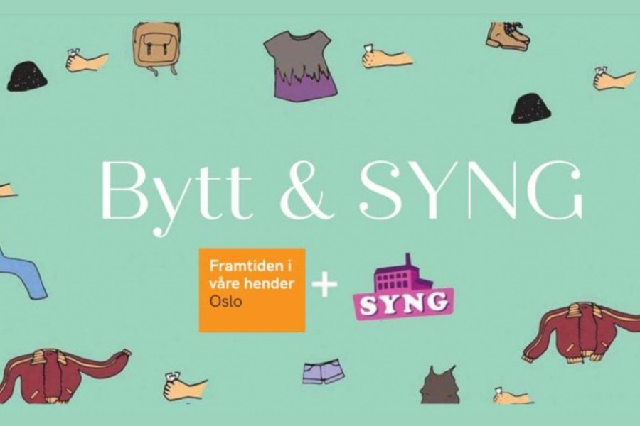 Byttemarked plakat i regi av Framtiden i våre hender og SYNG