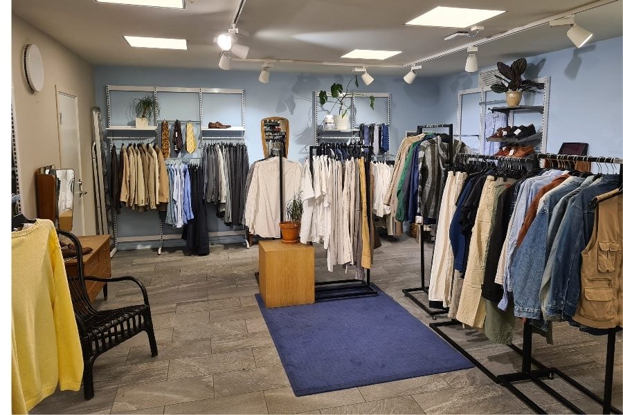 Herreavdelingen hos Fretex Arkivet i Universitetsgata