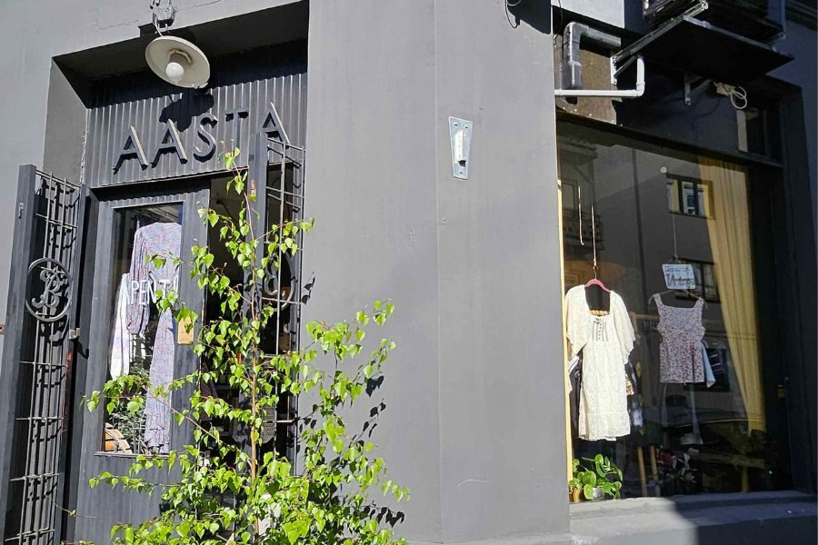 Inngangspartiet til Aasta Vintage på Majorstuen