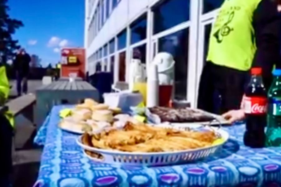 Kafé på loppemarkedet på Nordstrand skole