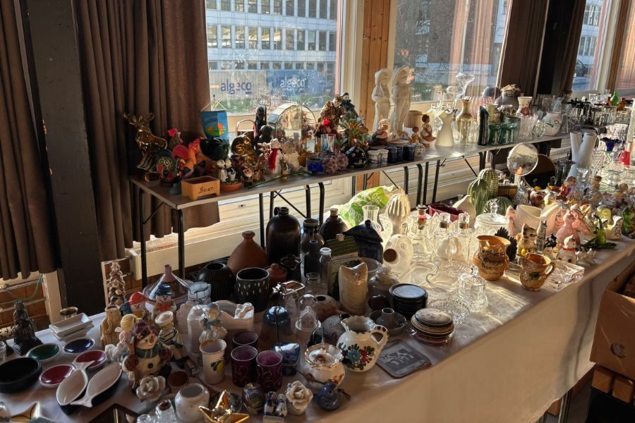 nips på loppemarked på ulsrud videregående skole