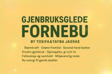 plakat for fornebu gjenbruksglede