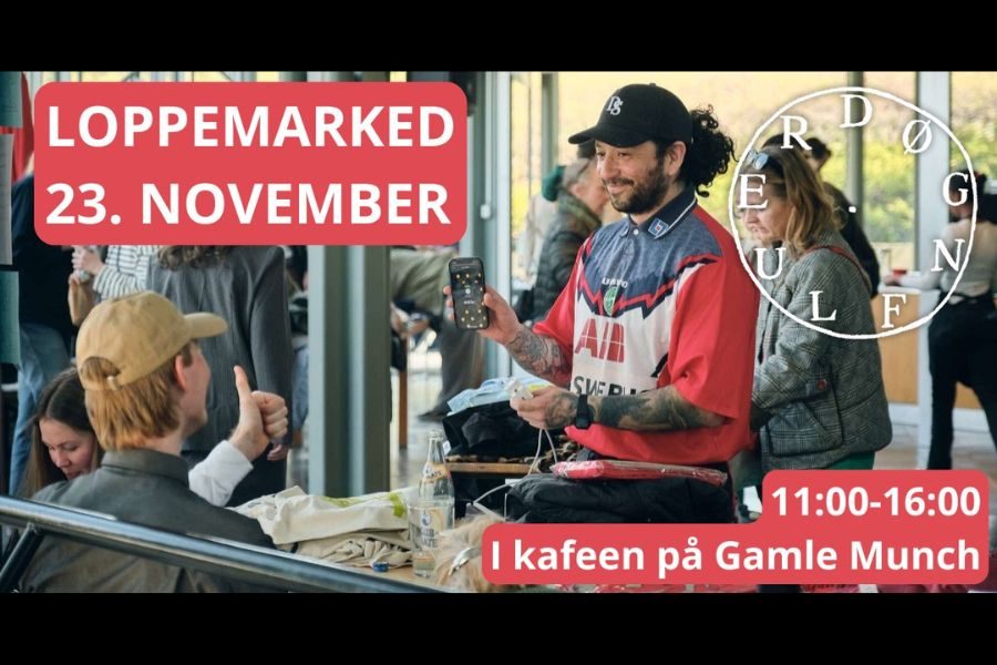 plakat for loppemarked på gamle munch Plakat for loppemarked på Gamle Munch på Tøyen i regi av Døgnfluer