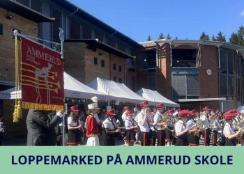 plakat for loppemarkedet på ammerud skole