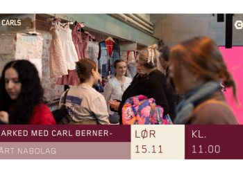 Plakat for marked på Carls på Carl Berner
