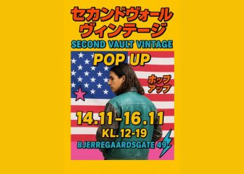 plakat for second vault vintage popup