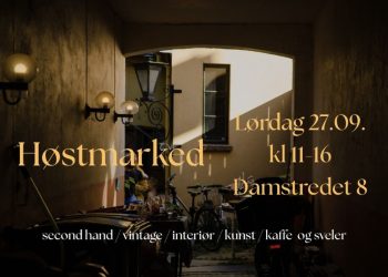 plakat til markedet på vannspeilet Plakat for høstmarkedet på Vannspeilet i Damstredet 8 i Oslo
