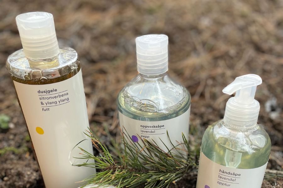 Produkter pent dekorert som selges på Green Kids & Moms