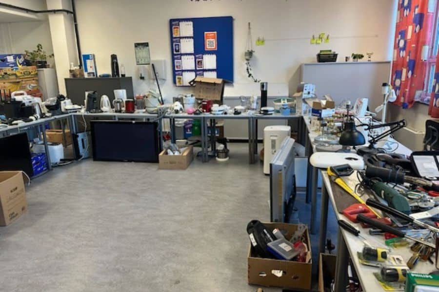 småelektrisk på loppemarkedet på tonsenhagen skole