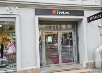 Utenfor lokalene til Fretex Majorstuen