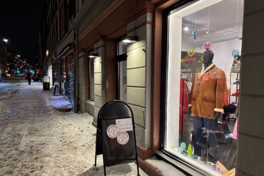 utenfor lokalene hos fremdeles vintage