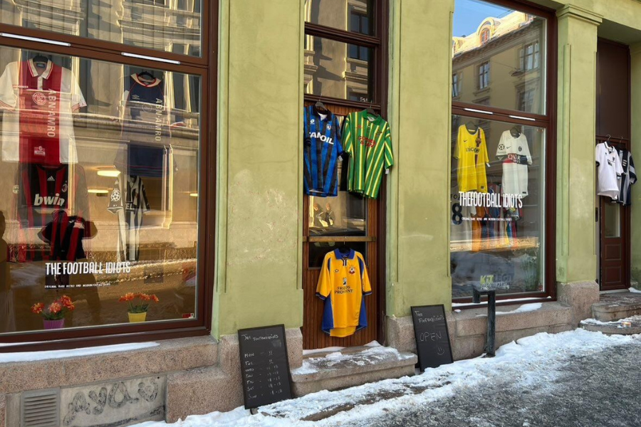 utenfor lokalene hos the football idiots på grunerløkka