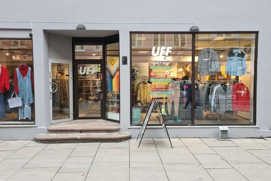 Utenfor lokalene til UFF Brugata