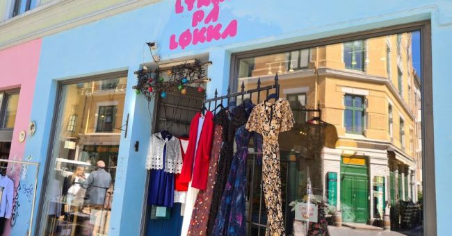Utenfor lokalet til Lykka på Løkka i Markveien på Grunerløkka