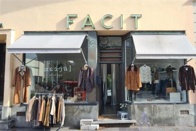 Utenfor lokalene til meija vintage på Sofies plass på Bislett