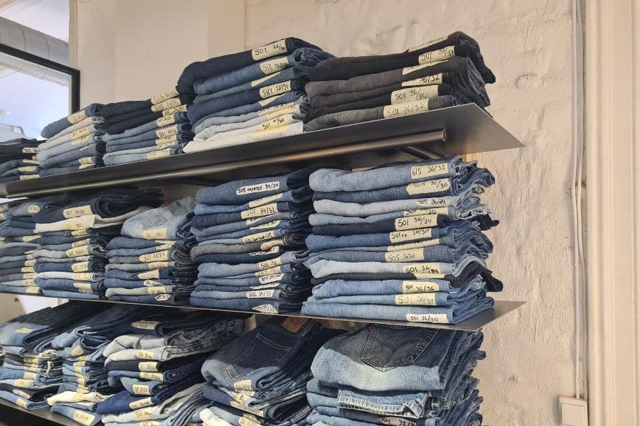 vintage jeans hos Livid Oslo